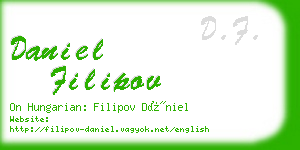 daniel filipov business card